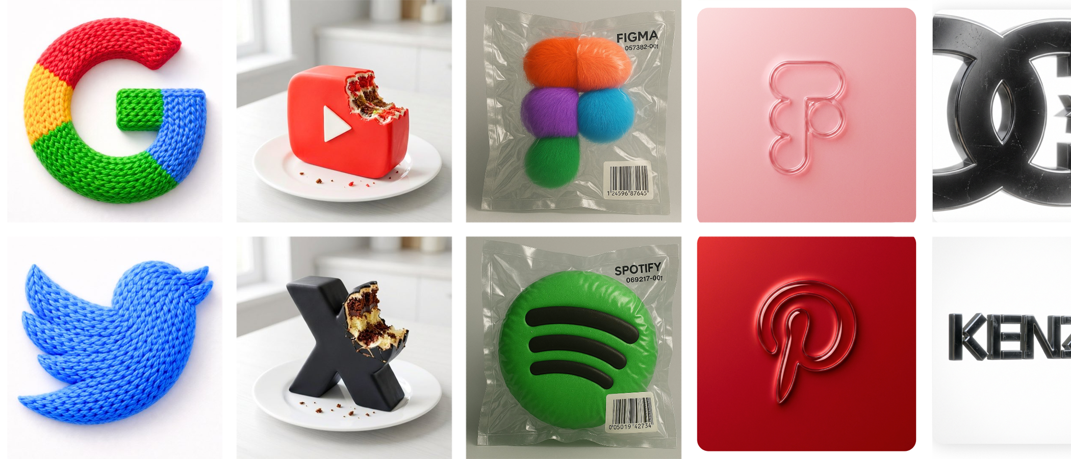 The Logo Remix Collection: Material Transformation Prompts