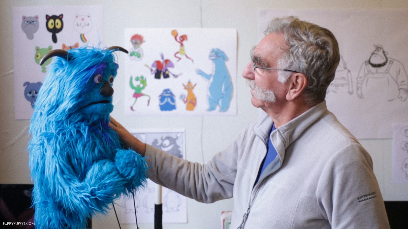 Furry Puppet Studio: character design, not a police sketch