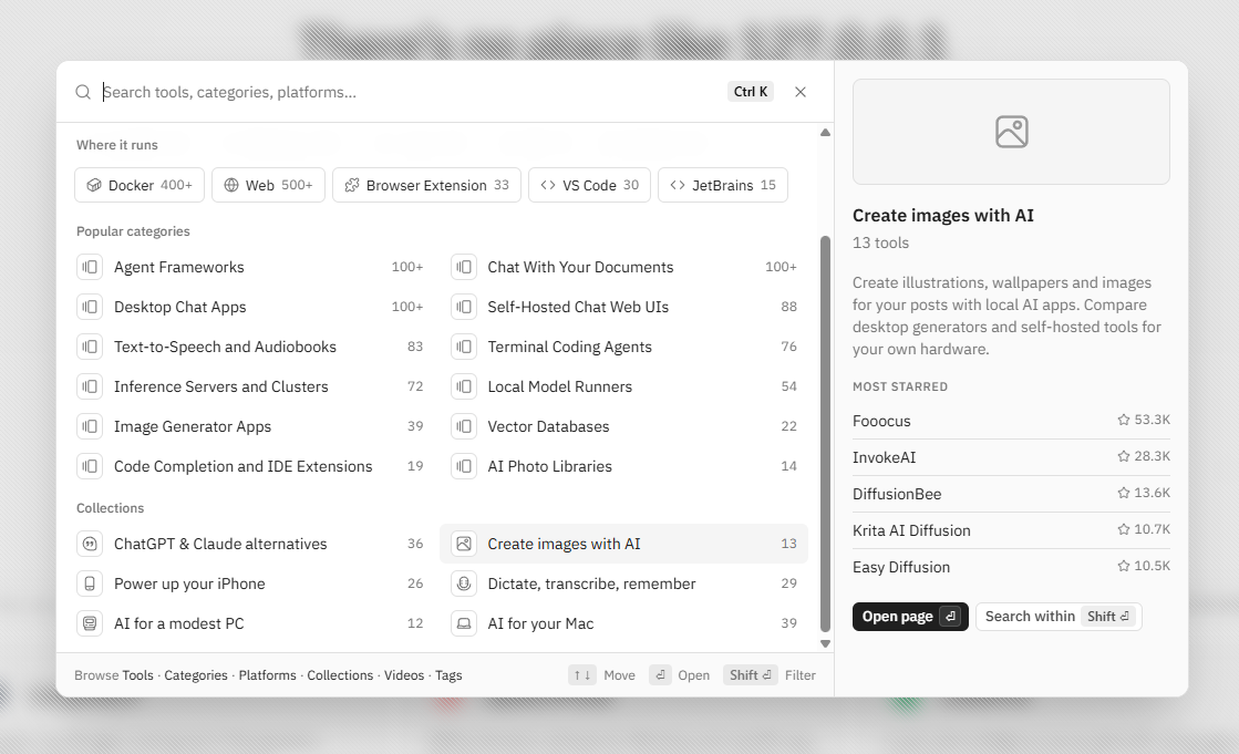 Localhosted is building a map of the local AI stack